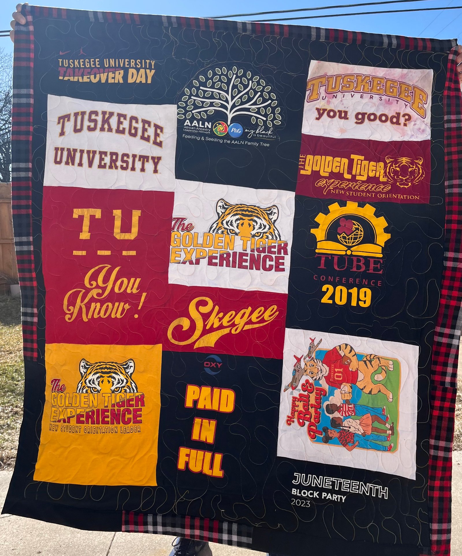 Keepsake quilt — handmade memory work